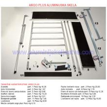 Profesionalna aluminijska skela Argo Plus AP7 /B - pojedinosti