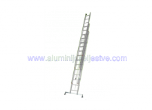 Trodijelne aluminijske ljestve sa sajlom za izvlacenje 3 x 13