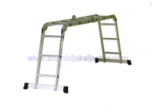 Zglobne aluminijske ljestve 4 x 3