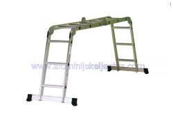 Zglobne aluminijske ljestve 4 x 3